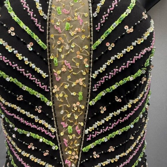 Black Xcite Dress With Sequins - Picture 3 of 13